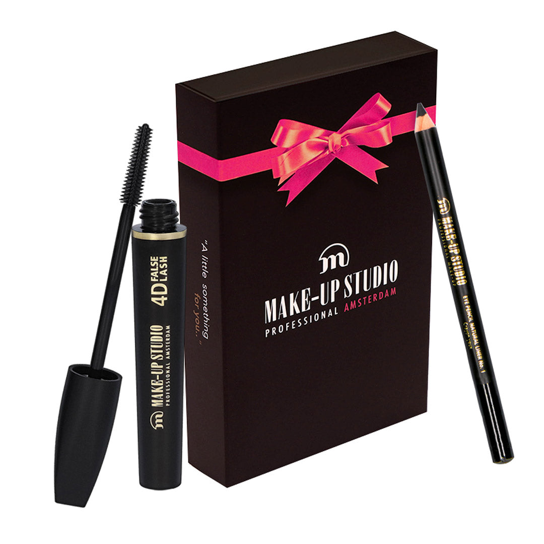 wimperntusche für künstliche wimpern Augenstift Natural Liner + Mascara 4D False Lash Effect Extra Black Ge –  Make-up Studio