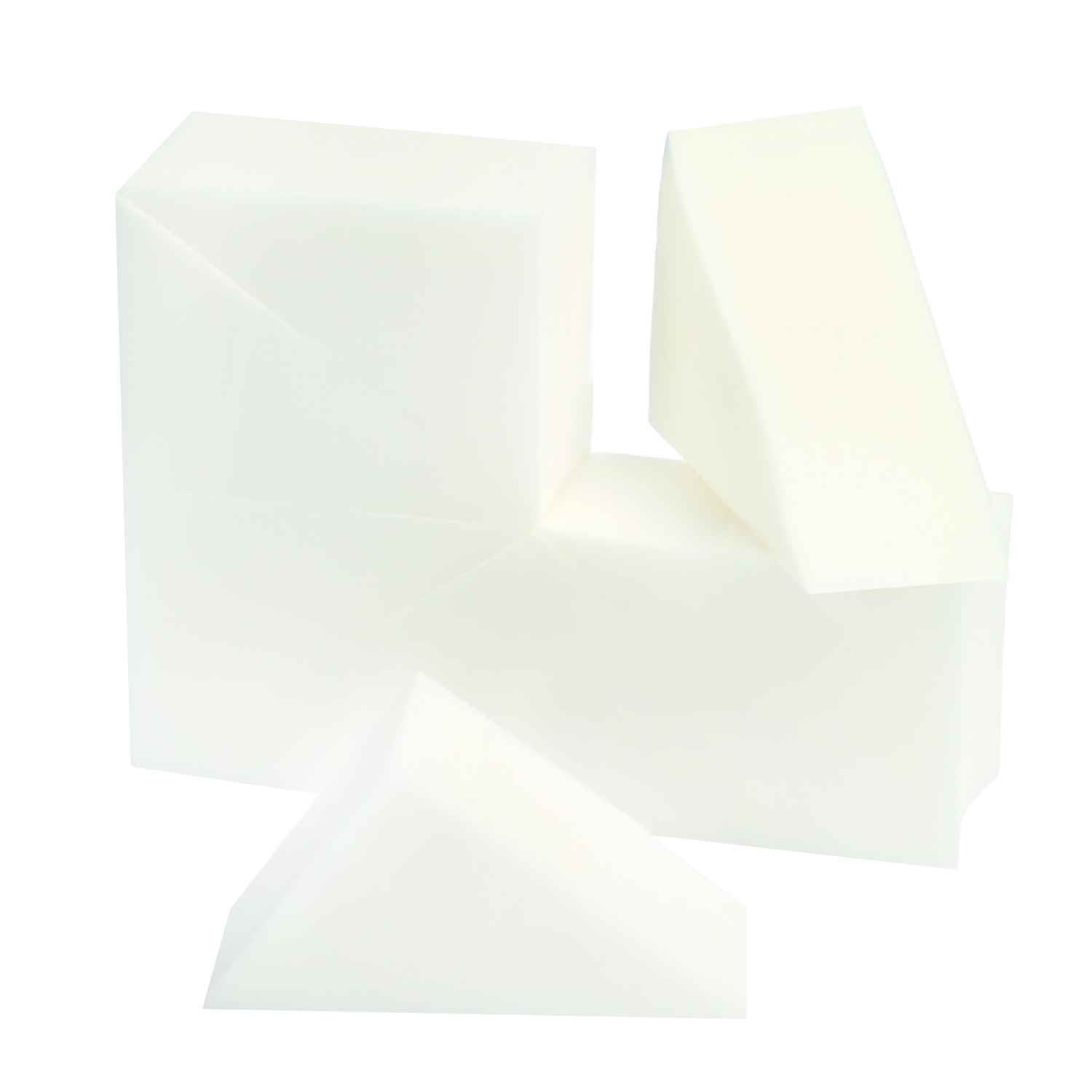 Wedged Sponge Block (8 pcs) White